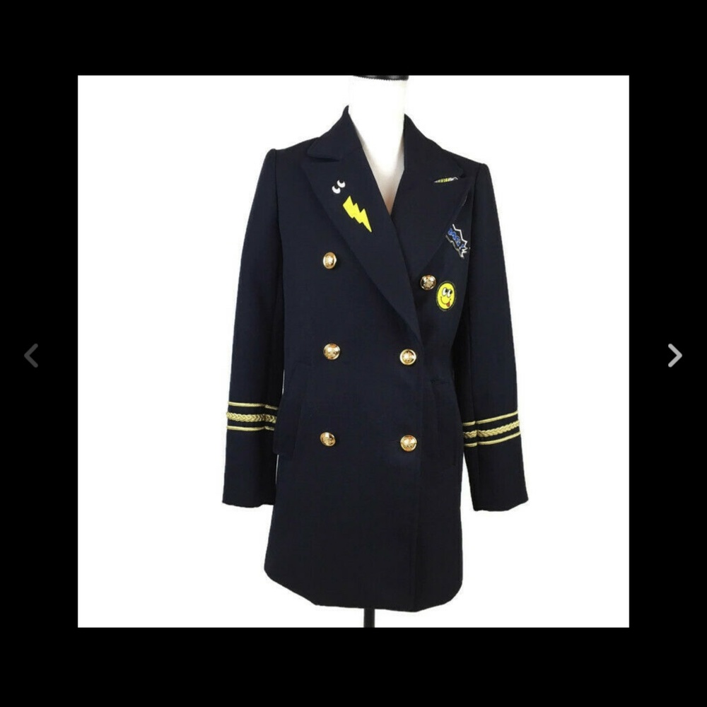 Forever 21 Women’s Navy Military Peacoat